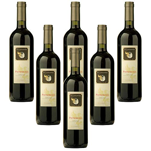 Pietrarossa IGT Toscana Vino Rosso Cantina Gattavecchi Italianischer Rotwein (6 flaschen 75 cl.) von Cantina Gattavecchi