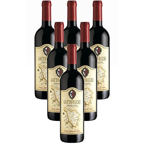 Santa Maria IGT Toskana Rotwein Gattavecchi Italianischer Rotwein (6 flaschen 75 cl.) von Cantina Gattavecchi