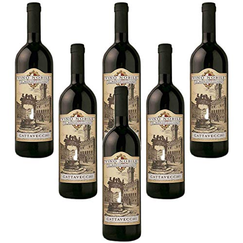 Vino Nobile di Montepulciano Docg Cantina Gattavecchi Italianischer Rotwein (6 flaschen 75 cl.) von Cantina Gattavecchi