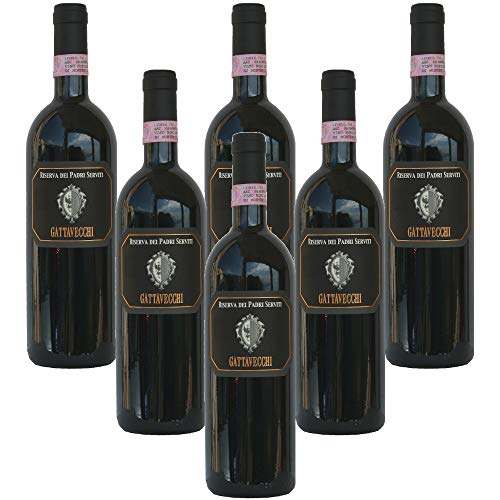 Vino Nobile di Montepulciano Docg Riserva Padri Serviti Cantina Gattavecchi Italianischer Rotwein (6 flaschen 75 cl) von Cantina Gattavecchi