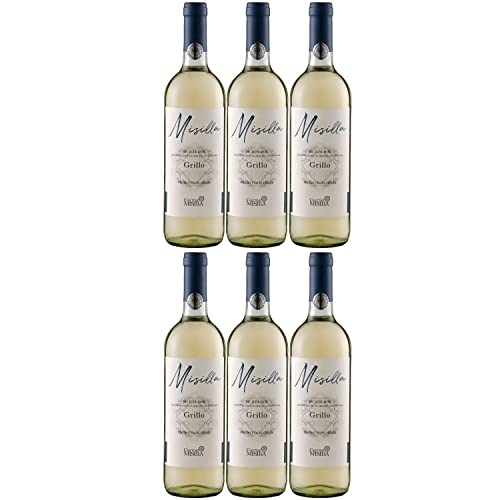 Misilla Grillo Sicilia DOC Weißwein Wein Trocken Italien Inkl. FeinWert E-Book (6 x 0,75l) von Cantina Paolini