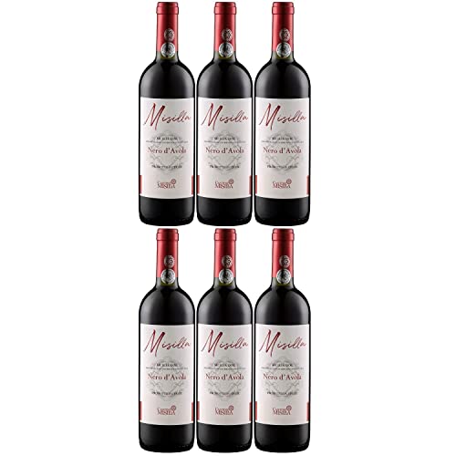 Misilla Nero d'Avola IGP Terre Siciliane Rotwein Wein Trocken Italien Inkl. FeinWert E-Book (6 x 0,75l) von Cantina Paolini