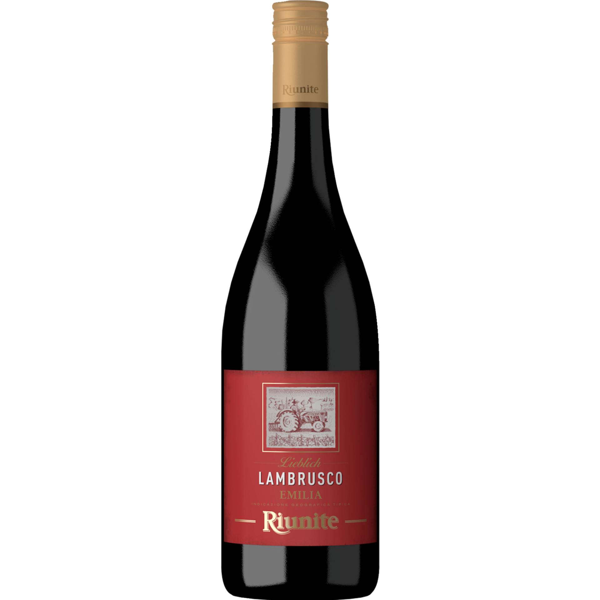 Lambrusco Dolcezza Rosso, Emilia Romagna IGT, Emilia Romagna, Perlwein / Secco von Cantina Riunite, 42040 Campegine, Italien