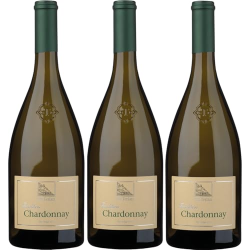 Cantina Terlan Chardonnay DOC Alto Adige Weißwein trocken Italien I Visando Paket (3 x 0,75l) von Cantina Terlan