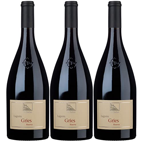 Cantina Terlan Lagrein Gris DOC Riserva Alto Adige Rotwein Wein trocken Italien I Visando Paket (3 x 0,75l) von Cantina Terlan