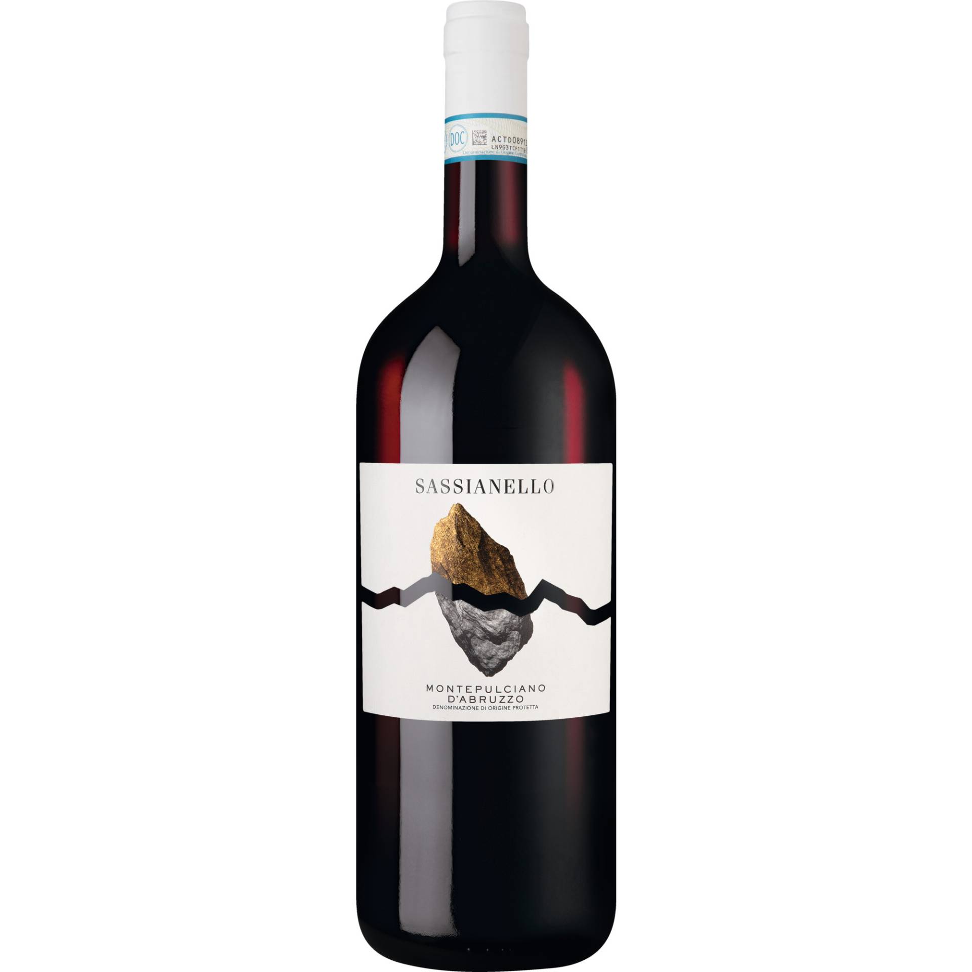 Sassianello Montepulciano, Montepulciano d'Abruzzo DOC, Magnum, Abruzzen, 2021, Rotwein Sassianello Montepulciano, Montepulciano d'Abruzzo DOC, Magnum, Abruzzen, 2021, Rotwein von Cantina Tollo S.C.A., IT - 66010 - Tollo - Italia