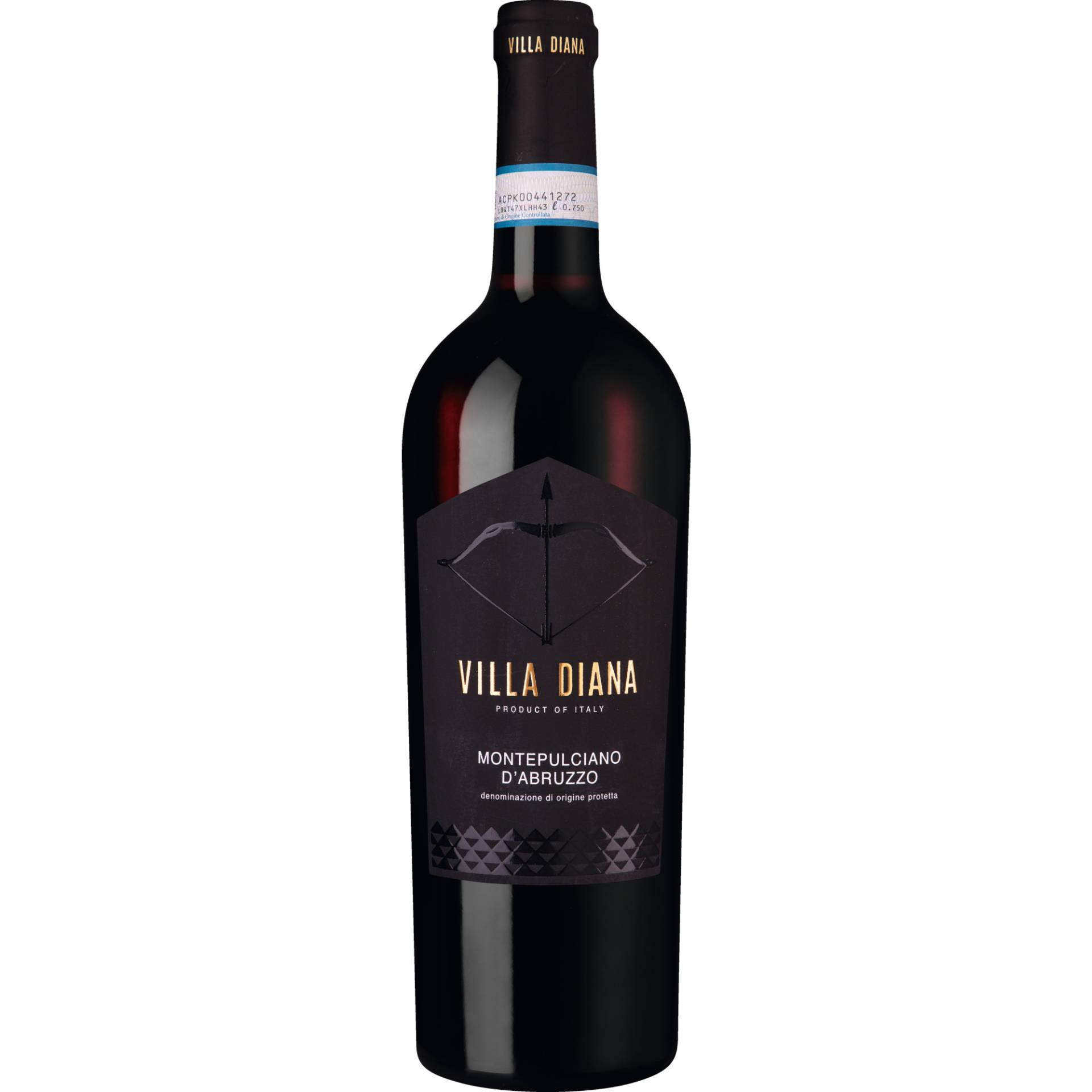 Villa Diana Montepulciano, Montepulciano d'Abruzzo DOC, Abruzzen, 2023, Rotwein Villa Diana Montepulciano, Montepulciano d'Abruzzo DOC, Abruzzen, 2023, Rotwein von Cantina Tollo S.C.A. - 66010 Tollo - Italia