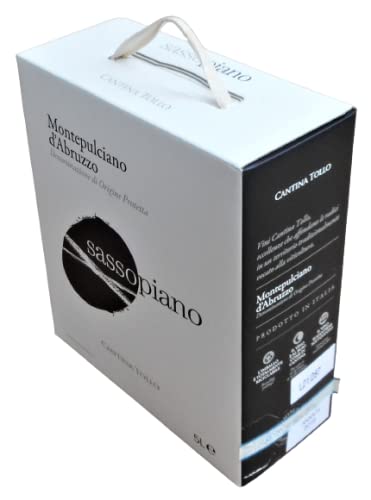 Montepulciano d`Abruzzo Sassopiano DOP 2019 Bag-in-Box 5l von Cantina Tollo, trockener Rotwein aus Apulien Montepulciano d`Abruzzo Sassopiano DOP 2019 Bag-in-Box 5l von Cantina Tollo, trockener Rotwein aus Apulien von Cantina Tollo