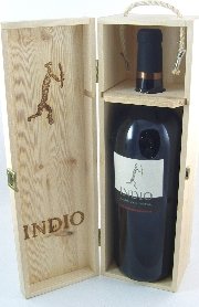 Indio Montepulciano d`Abruzzo DOC 2017 Magnum in Holzkiste von Cantine Bove (1x1,5l), trockener Rotwein aus Abruzzen von Cantine Bove