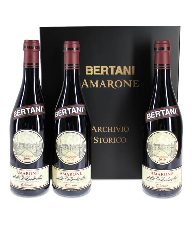 2008, 2009, 2010 Amarone della Valpolicella Classico DOCG von Bertani Domains