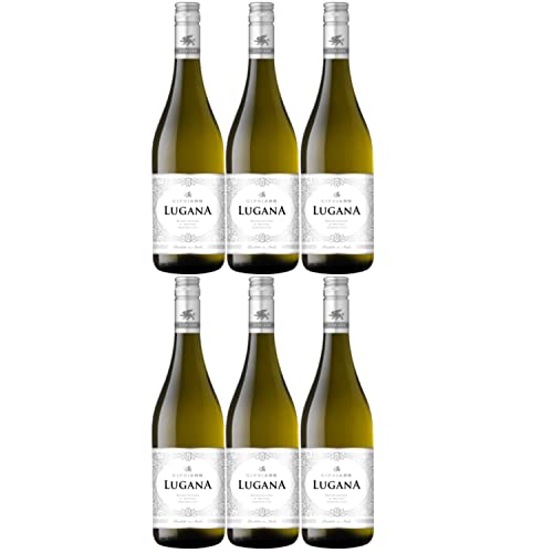 Cantine Francesco Minini S.p.a. Cipriano Lugana Weißwein italienischer Wein trocken DOC Italien I Versanel Paket (6 x 0,75l) von Cantine Francesco Minini