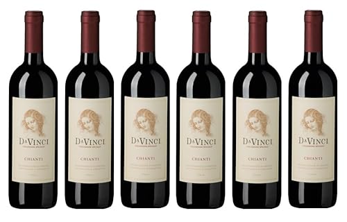 6x 0,75l - 2021er - Cantine Leonardo da Vinci - Da Vinci - Chianti D.O.C.G. - Toscana - Italien - Rotwein trocken von Cantine Leonardo da Vinci