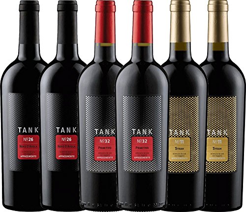 6er Kennenlernpaket - TANK Weine von Cantine Minini | italienischer Rotwein | Wein aus Sizilien | 6 x 0,75 Liter von Cantine Minini