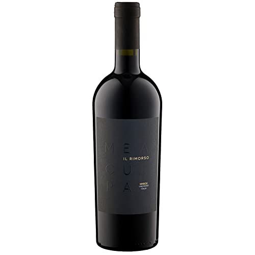 MEA CULPA Vino Rosso Il Rimorso Rotwein Wein Halbtrocken DOC Sizilien I Visando Paket (1 x 0,75l) von Cantine Minini