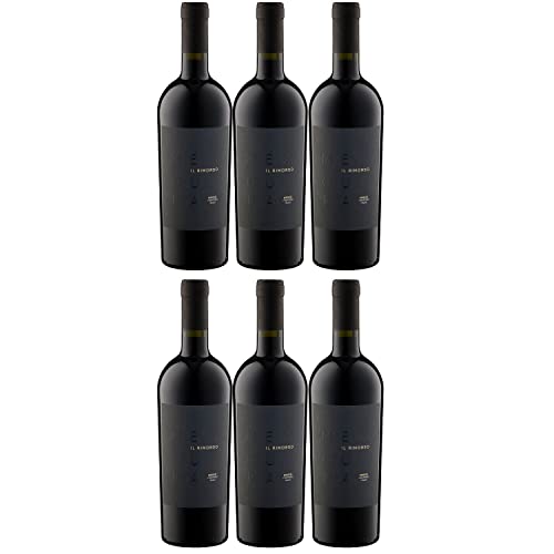 MEA CULPA Vino Rosso Il Rimorso Rotwein Wein Halbtrocken DOC Sizilien I Visando Paket (6 x 0,75l) von Cantine Minini