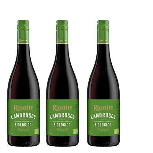 Rotwein Italien Lambrusco Ruinite BIO lieblich (3x0,75L) von Cantine Riunite,