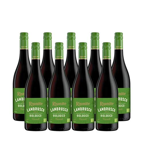 Rotwein Italien Lambrusco Riunite BIO lieblich (9x0,75L) von Cantine Riunite,