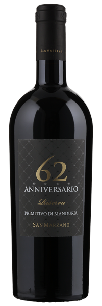 Anniversario 62 Primitivo di Manduria Riserva - 2018 - Cantine San Marzano - Italienischer Rotwein von Cantine San Marzano