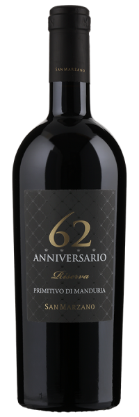 Anniversario 62 Primitivo di Manduria Riserva - 2018 - Cantine San Marzano - Italienischer Rotwein von Cantine San Marzano