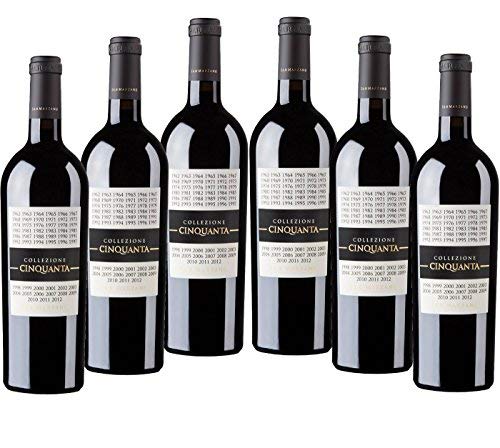 Sparpaket San Marzano Collezione Cinquanta Vino Rosso d' Italia (6 x 0,75 l) 2012 Rotwein trocken von Jlwiy