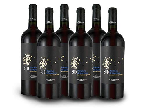 Primitivo di Manduria SUD | Cantine San Marzano | Italien-Apulien | Vorteilspaket (6x 0,75l) Rotwein-trocken von Cantine San Marzano