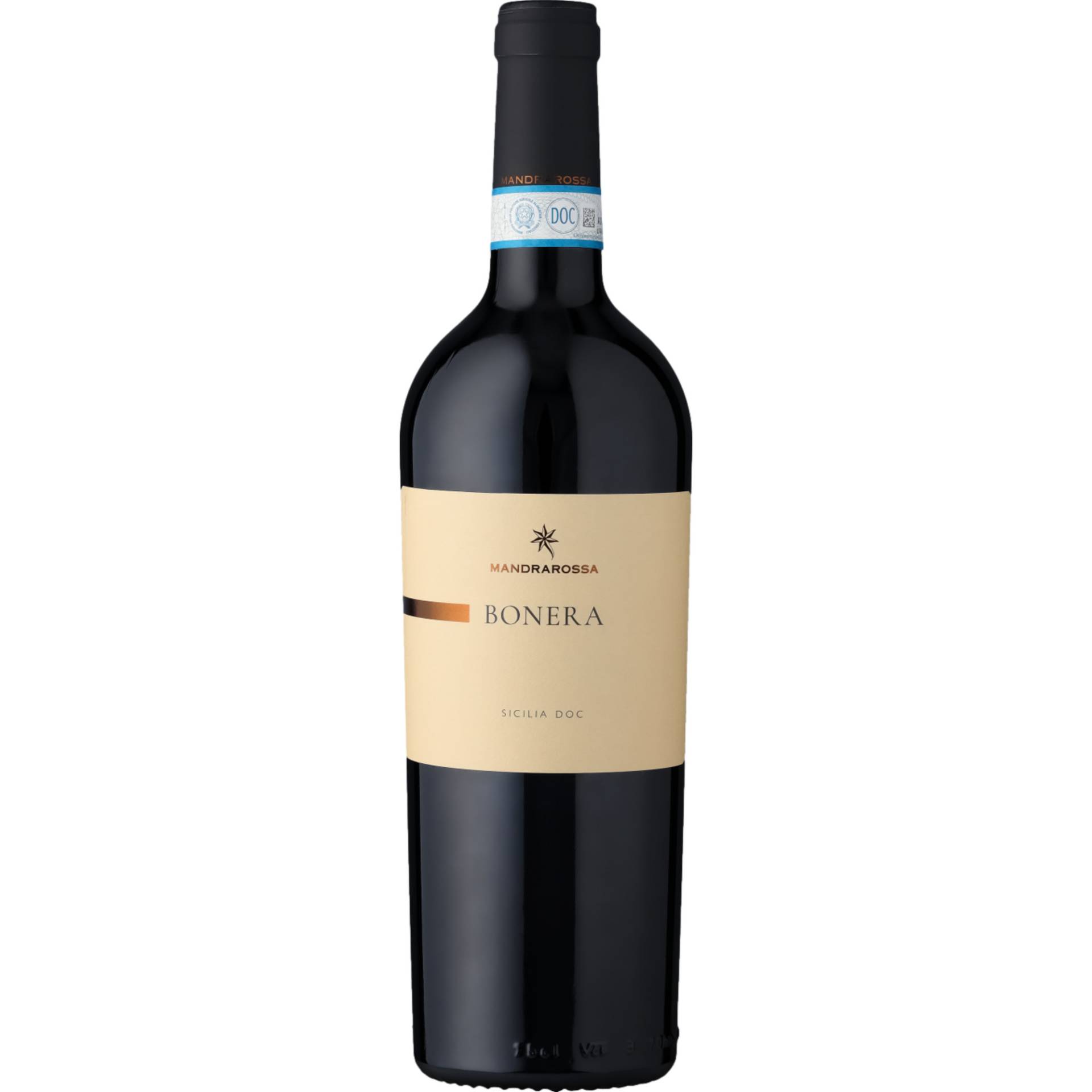 Mandrarossa Bonera, Terre Siciliane IGP, Sizilien, 2021, Rotwein Mandrarossa Bonera, Terre Siciliane IGP, Sizilien, 2021, Rotwein von Cantine Settesoli s.c.a. - SS115, 92013 Menfi AG, Italien