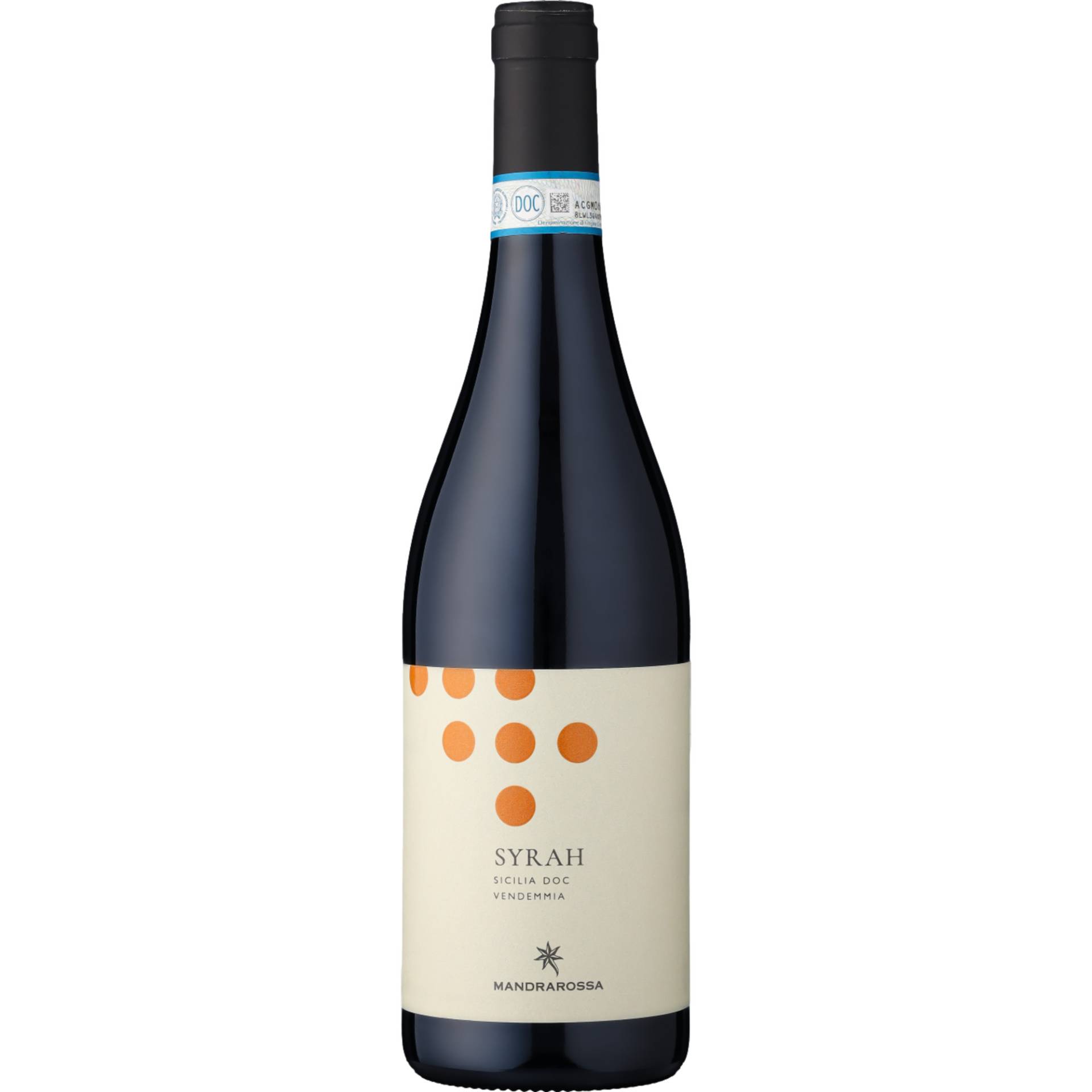 Mandrarossa Desertico Syrah, Sicilia DOC, Sizilien, 2022, Rotwein Mandrarossa Desertico Syrah, Sicilia DOC, Sizilien, 2022, Rotwein von Cantine Settesoli s.c.a. - SS115, 92013 Menfi AG, Italien