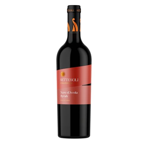 Settesoli Nero d'Avola Syrah – Trockene würzige Rotwein Cuvee aus Sizilien (1 x 0,75L) von Cantine Settesoli