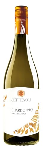 Settesoli Chardonnay vegan– Trockener fruchtiger Weißwein aus Sizilien (1 x 0,75L) von Cantine Settesoli