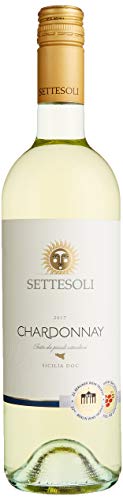 Settesoli Chardonnay vegan– Trockener fruchtiger Weißwein aus Sizilien (1 x 0,75L) von Cantine Settesoli