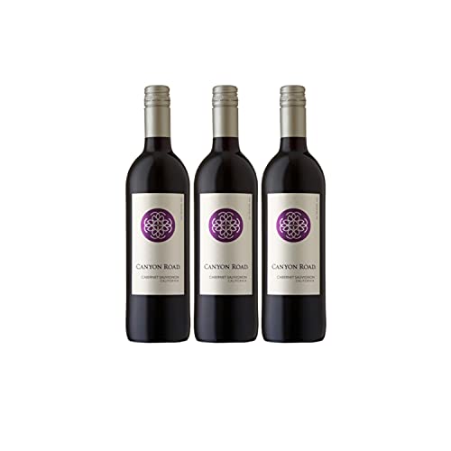 Canyon Road Cabernet Sauvignon Rotwein Wein halbtrocken Kalifornien (3 Flaschen) von Canyon Road Winery