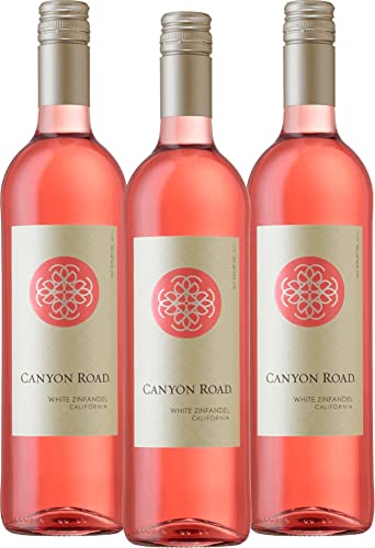 White Zinfandel Rosé Canyon Road Roséwein 3 x 0,75l VINELLO - 3 x Weinpaket inkl. kostenlosem VINELLO.weinausgießer von Canyon Road Winery