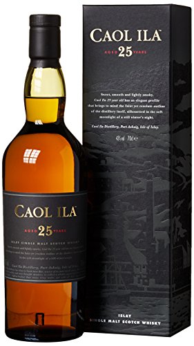 Caol Ila 25 Jahre | Islay Single Malt Scotch Whisky | Ausgezeichneter, aromatischer Klassiker | in traditioneller Geschenkbox | handverlesen von der schottischen Insel | 43%vol | 700ml Einzelflasche | von Caol Ila