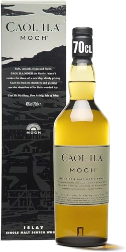 Caol Ila Moch Single Malt Whisky – 43 % vol – 70 cl – Weich – Cleaner und frischer Islay Single Malt Scotch Whisky – Torfiger Whisky – Würzig – Ausdrucksstark und hell von Caol Ila
