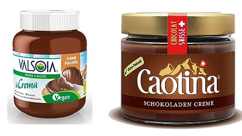 Caotina Creme + Valsoia Creme Brotaufstrich (300g+400g) von Caotina