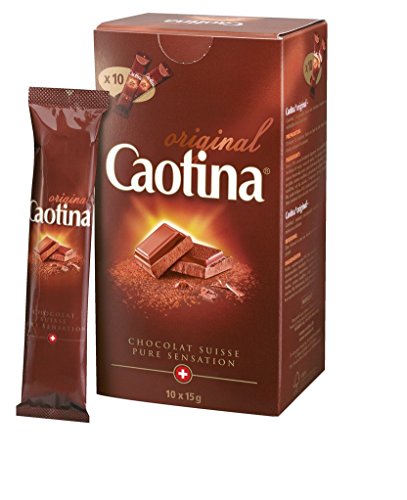 Caotina Original Kakao Vollmilch Portionspackungen 10x15g,8er Pack (8x 150 g) von Caotina