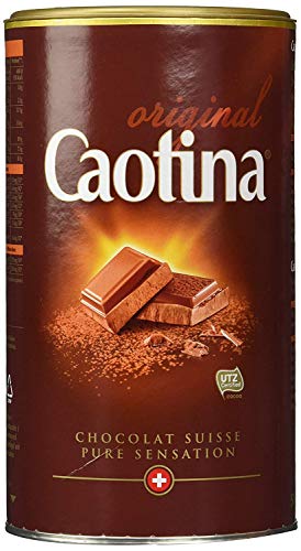 Caotina original, Kakao Pulver mit Schweizer Schokolade, heiße Schokolade, Trinkschokolade, 2er Pack, 2 x 500g von Caotina