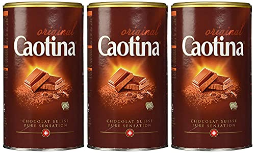 Caotina original, Kakao Pulver mit Schweizer Schokolade, heiße Schokolade, Trinkschokolade, 3er Pack, 3 x 500g Caotina original, Kakao Pulver mit Schweizer Schokolade, heiße Schokolade, Trinkschokolade, 3er Pack, 3 x 500g von Caotina