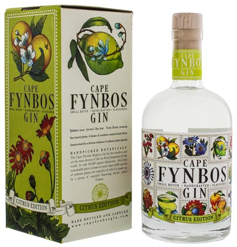 Cape Fynbos I Gin Citrus Edition I 500 ml Flasche I 43% Volume I Premium Zitronen Gin aus Südafrika von Cape Fynbos