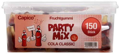 Capico Party Mix Classic Cola-Flaschen Fruchtgummi Halal, 3er Pack (3 x 1050g) von Capico
