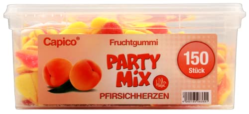 Capico Party Mix Pfirsichherzen Fruchtgummi, 3er Pack (3 x 1050g) von Capico