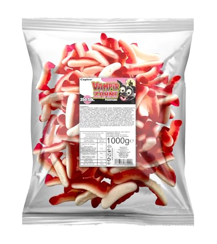 Capico Vampirzähne Fruchtgummi (1000g) im Beutel, Halal von Capico