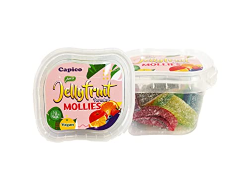Extrem Saftiges Fruchtgummi Gelee - Jelly Fruit Paradies - Mollies Fruchtschnitten - Vegan & Helal (3x150g) von Capico