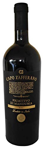 Primitivo di Manduria DOC 2021 von Capo Zafferano (1x0,75l), trockener Rotwein aus Apulien von Capo Zafferano