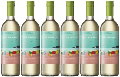 Cape Memories White Blend 6er Weinpaket | 2022 | Weißwein aus Südafrika (6 x 0.75l) | Trocken | Weine für jeden Geschmack von CAPREO | Unbeschwerter Weingenuss von Capreo