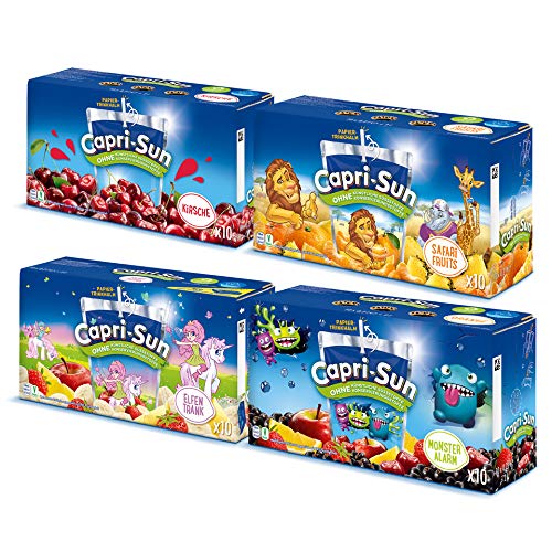 Capri Sun Probierpaket 2 Kirsch, safari Fruit, Elfentrank, Monster von Capri Sonne