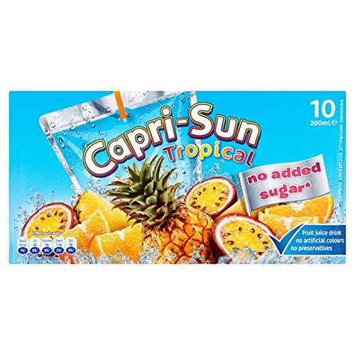 Capri Sun ohne Zuckerzusatz, tropisch, 10 x 200 ml Capri Sun ohne Zuckerzusatz, tropisch, 10 x 200 ml von Capri
