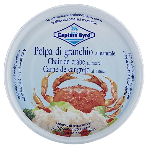 Captain Byrd Krebsfleisch, Natur, 200g, Ligurien, Genua, Verwendung als Lebensmittel in Mahlzeiten von Captain Byrd