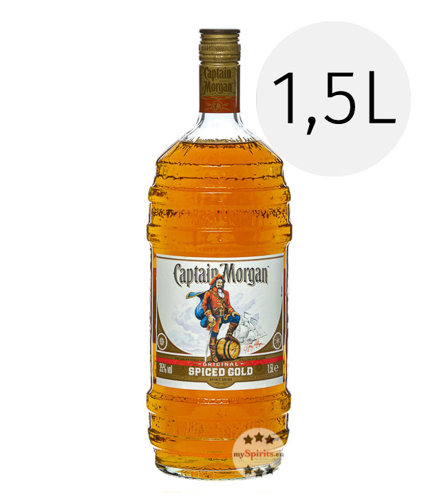 Captain Morgan Original Spiced Gold 1,5l (35 % Vol., 1,5 Liter) von Captain Morgan Rum Company