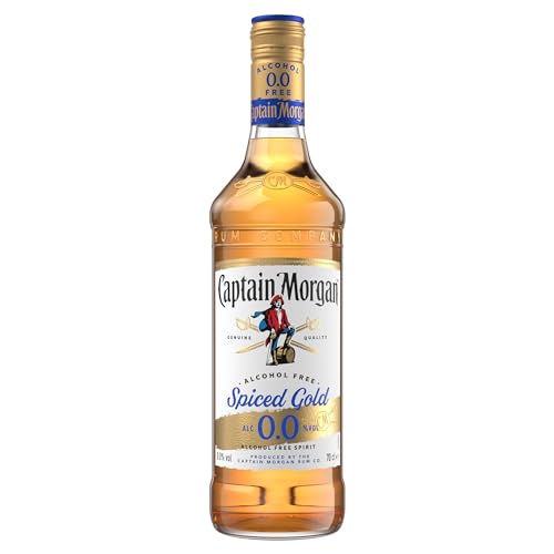 Captain Morgan Spiced Gold 0.0%, Alkoholfrei, 700 ml - Rum Alternative für alkoholfreie Drinks & Cocktails von Captain Morgan